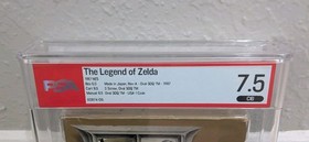 The Legend Of Zelda Nintendo 1987 NES CIB Graded WATA PSA 7.5