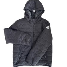 Abercrombie Kids Fleece Lined Puffer Coat Black Size 15/16 Unisex