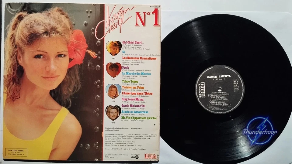Karen Cheryl – Les N°1 - 33 tours - Photo 2/2
