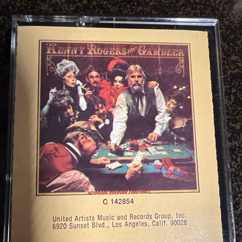 Kenny Rogers The Gambler United Artists Cassette 1978 Country UA-CA 934H