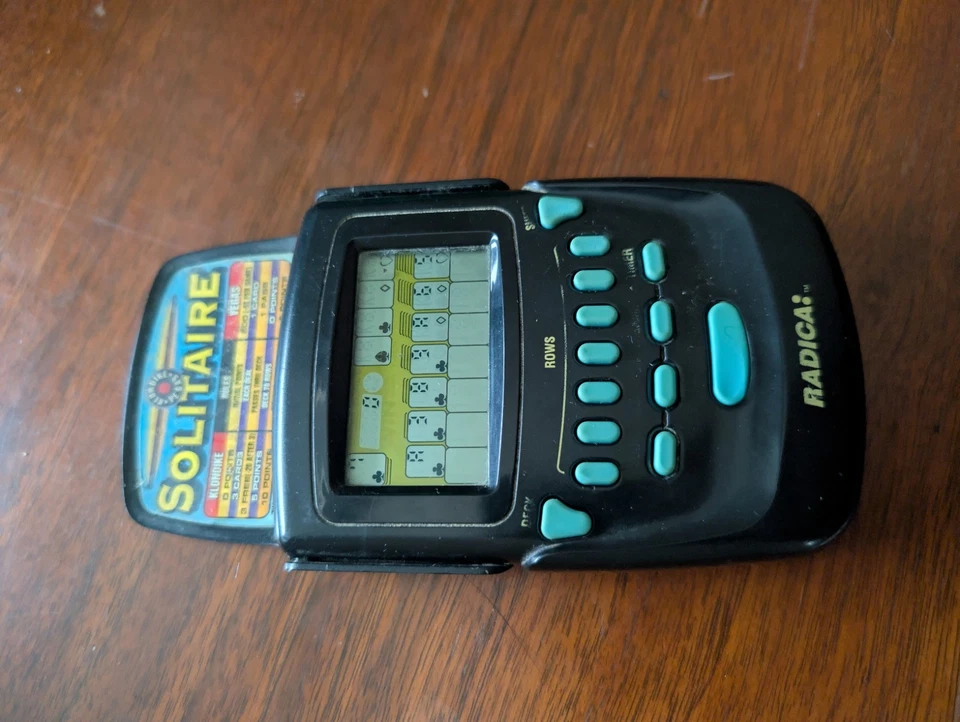 Radica Solitaire Handheld Travel Game Klondike Vegas -Tested Works - Image 3 of 3