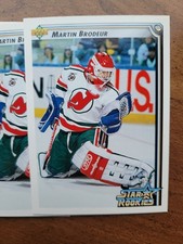 1992-93 Upper Deck #408 Martin Brodeur RC Rookie Card / Star Rookies. rookie card picture