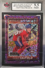 21-22 OPC Platinum Cole Caufield Violet Pixels Marquee Rookie 🌈🌈🌈 KSA 9.5