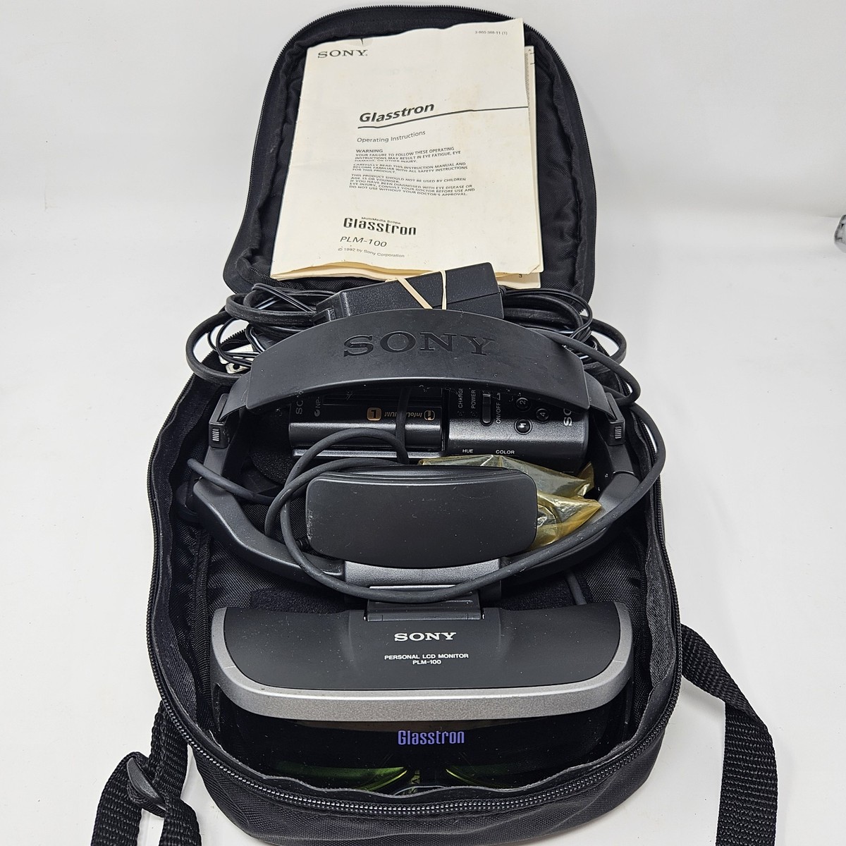 Sony Glastron PLM-100 Head-Mounted Display 1997 – Rare Vintage