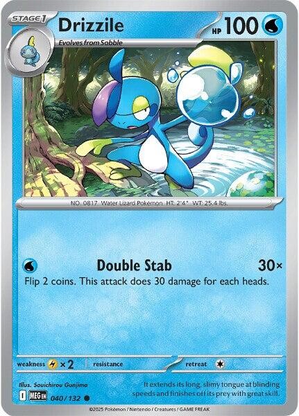 Drizzile MEG 040/132 Pokémon ME01: Mega Evolution Common EN NM