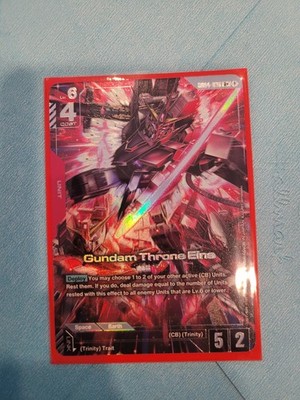 GUNDAM CARD GAME GD04-036 R+ GUNDAM THRONE EINS - HOLO FOIL - PHANTOM ARIA