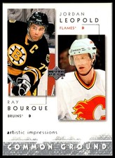 2002-03 UD Artistic Impressions Common Ground #CG14 Jordan Leopold/Ray Bourque