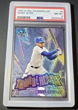 DEREK JETER 1999 FLEER ULTRA THUNDERCLAP INSERT SSP PSA 8 RARE LOW POP π₯