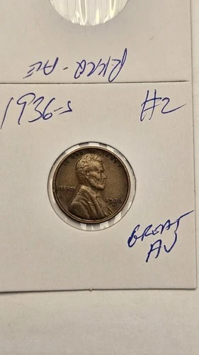 wheat penny 1936S LINCOLN CENT 1936-S HIGH GRADE AU LOT #2