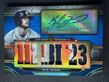 2024 Topps Triple Threads Auto Relics Kyle Tucker #TTAR-KT4 Sapphire /3(AU, MEM)