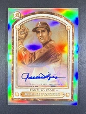2020 Bowman Chrome #FTF-RF Rollie Fingers Farm to Fame Oakland Athletics Auto