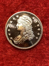 Capped Bust  1 oz  Round    .999 Fine Copper