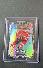 2025-26 O-Pee-Chee - 4 Nations Face-Off Cale Makar #528 Black Rainbow Foil /100