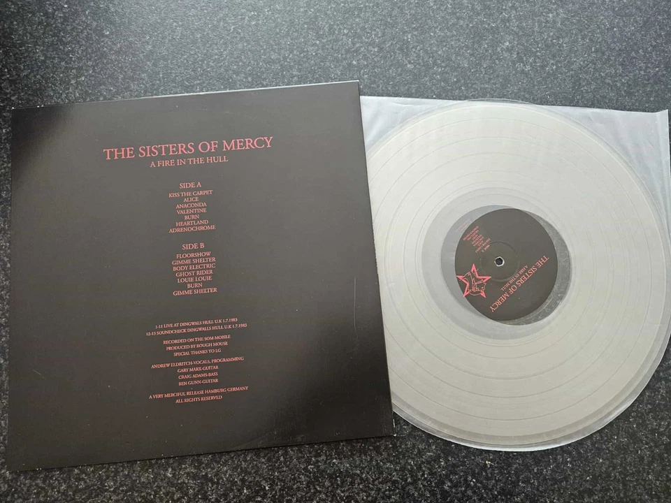 THE SISTERS OF MERCY RARE CLEAR VINYL LP - Image 2 of 2
