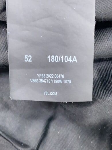 SAINT LAURENT Blouson 52 Cotone BLK