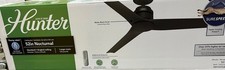 Hunter Nocturnal 52 in. Indoor/Outdoor Matte Black Ceiling Fan with Remote
