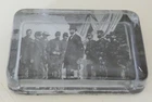 VINTAGE ABRAHAM LINCOLN With TROOPS GLASS PAPERWEIGHT