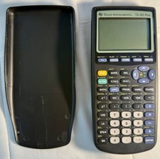 Texas Instruments TI-83 Plus Graphing Calculator - Black w/Cover - Working