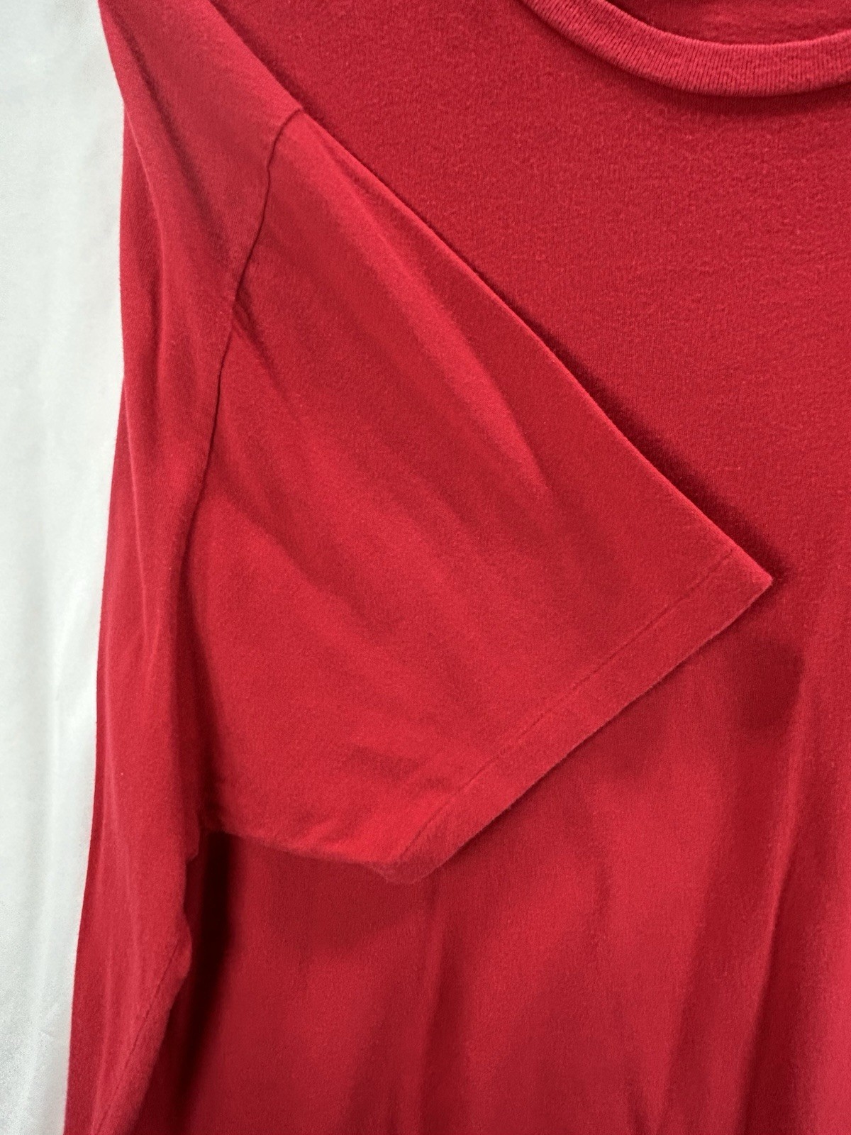 Polo Ralph Lauren vintage anni 90 rossa 100% cotone t shirt taschino maglietta pony XL