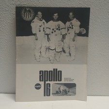 NASA APOLLO 16 MOON INVESTIGATION PROGRAM SCIENCE ASTRONOMY ASTRONAUT VINTAGE