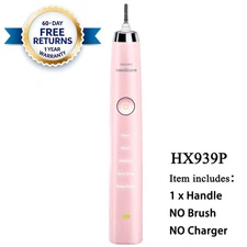 Philips DiamondClean Classic 9000 Series HX939P Electric Toothbrush Handle Pink