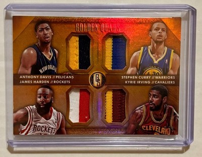 2014-15 Panini Gold Standard Golden Quads Davis Harden Kyrie Irving Steph Curry