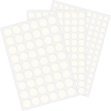 290PCS Adhesive Screw Hole Cover Stickers, 3 Size - 12 mm/15 mm/21 mm White