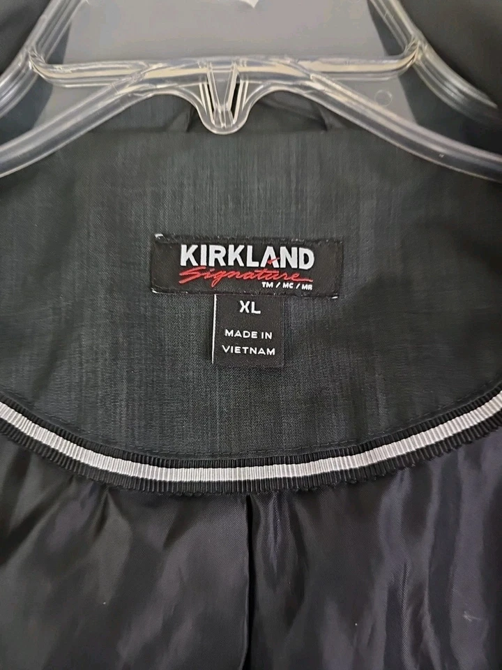 Kirkland подпись ~ женщина размер XL ~ черный Тренч с капюшоном. - Изображение 2 из 4