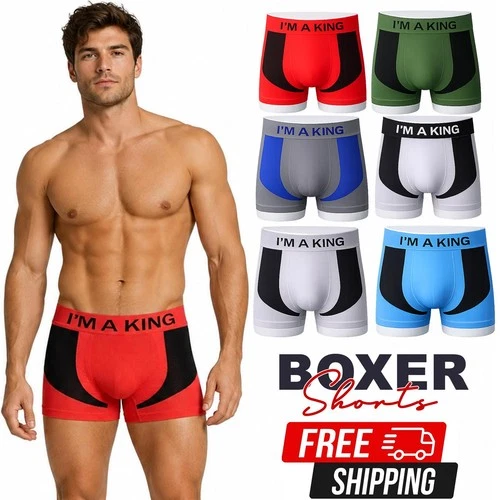 12 Pack Mens Boxer Shorts Elastic Waistband Soft Breathable Underwear Multipack