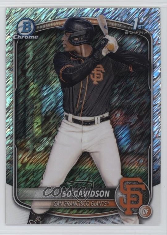 2025 Bowman Chrome Prospects Shimmer Refractor Bo Davidson #BCP-206 1ol1