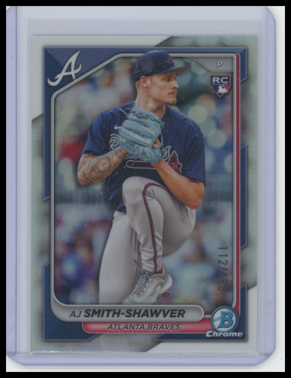 2024 Bowman Chrome #22 AJ Smith-Shawver Refractors 112/499