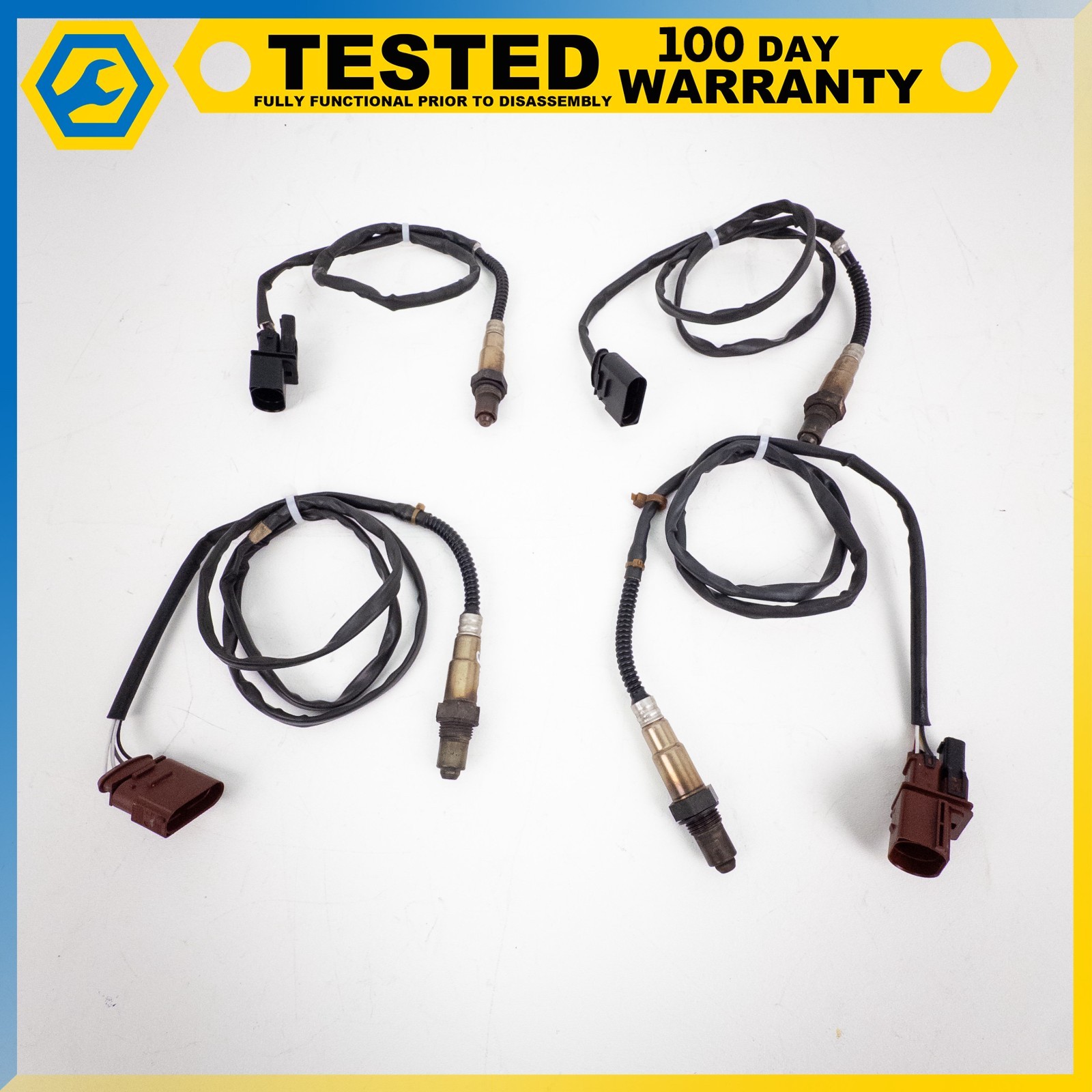 03-18 BENTLEY CONTINENTAL GT FLYING SPUR FRONT REAR OXYGEN SENSOR LAMBDA SET OEM
