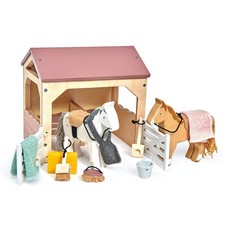 Tender Leaf Toys - The Stables - Imaginative Play Set with Stables Horses