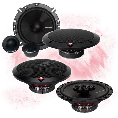 ROCKFORD 16,5cm Front/Heck Auto Lautsprecher Komplett-SET für MERCEDES (#369)