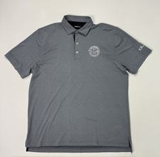Johnnie O Polo Shirt Men  s Large Performance Stretch Modern Grey Floral Golf