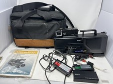 Vintage Sony CCD-V8AF 8mm Video 8 Video Camera Recorder Bundle Case/Sony Charger