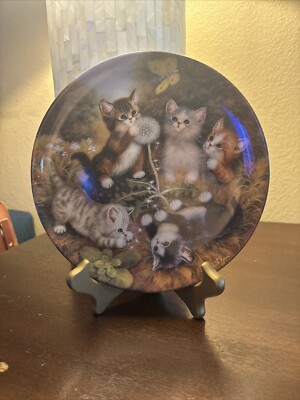 Kitten Expeditions KAHLA Kunstler Jurgen Scholz German Kitty Bradford Plate