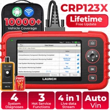 LAUNCH X431 CRP123X Car Diagnostic Tool OBD2 Scanner ABS SRS Oil SAS Code Reader