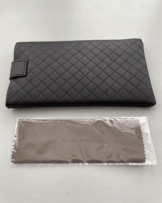 BOTTEGA VENETA Brown Woven Sunglasses Case Set | eBay