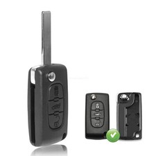 3 Tasten Auto Schlüssel Gehäuse CE0523 für Peugeot 207 307 308 407 Partner 3008