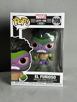 Funko POP!, Lucha Libre, 708, Marvel, El Furioso, Vinyl Figur