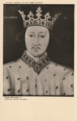 ***ORIGINAL POSTCARD***KÖNIG-KING  RICHARD II.-ADEL-ROYAL-MONARCHIE-KÖNIGSHAUS