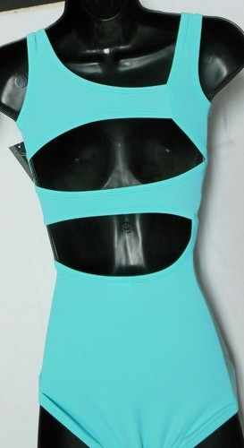 Asymmetrical tank leotard TilerPeck line P1070  Ladies szs Marine Ladderback - Picture 4 of 7