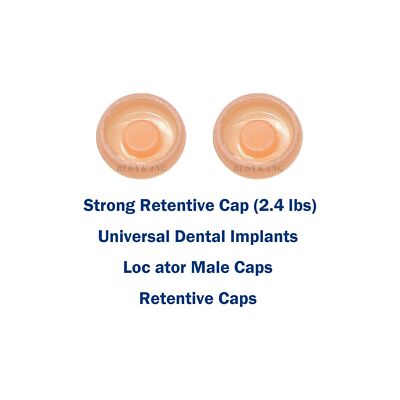 Universal Overdenture Abutment Removable Male Caps 0.8 lbs 1.2 lbs 2.4 lbs