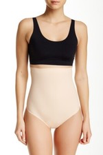 Yummie Tummie 'Brill' High Waist Slimming Thong Panties YT2-228 in Nude