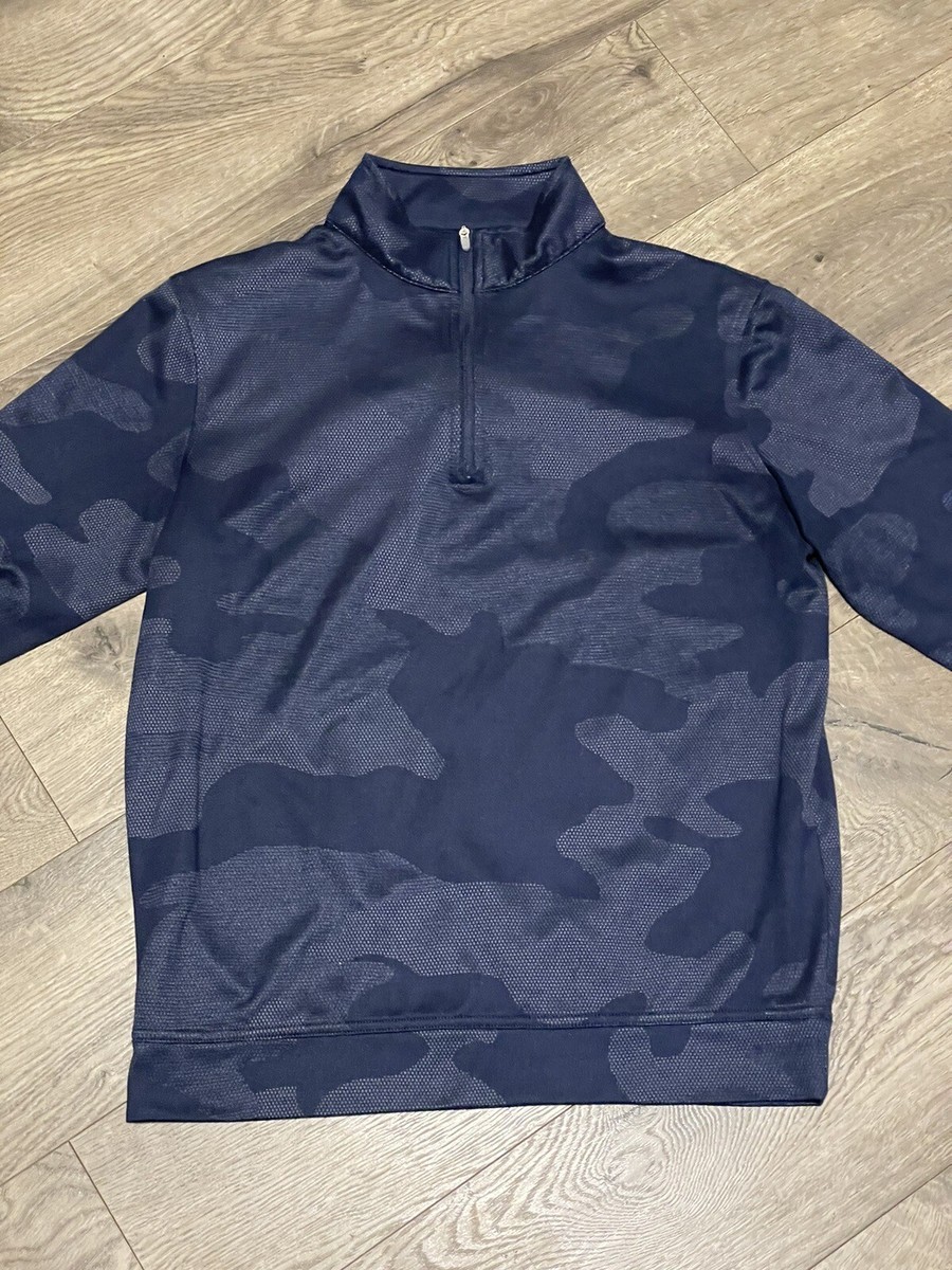 Peter Millar Crown Sport 1/4 Zip Pullover Perth Camo Blue Peter Millar Crown Sport 1/4 Zip Pullover Perth Camo Blue