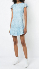 NWT alice + olivia Rapunzel Curve Hem Lace Fit & Flare Dress Size 12 (10)