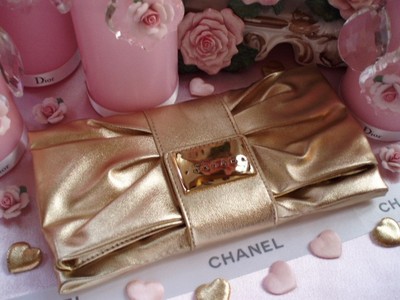 100 % ECHT GARANTIERT exklusive VERSACE COUTURE Signatur GOLD ABENDTASCHE