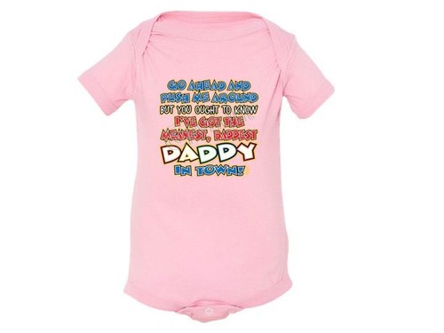 BAD DADDY Lap Shoulder Creepers RABBIT SKINS Newborn To 24Mo - Picture 5 of 7
