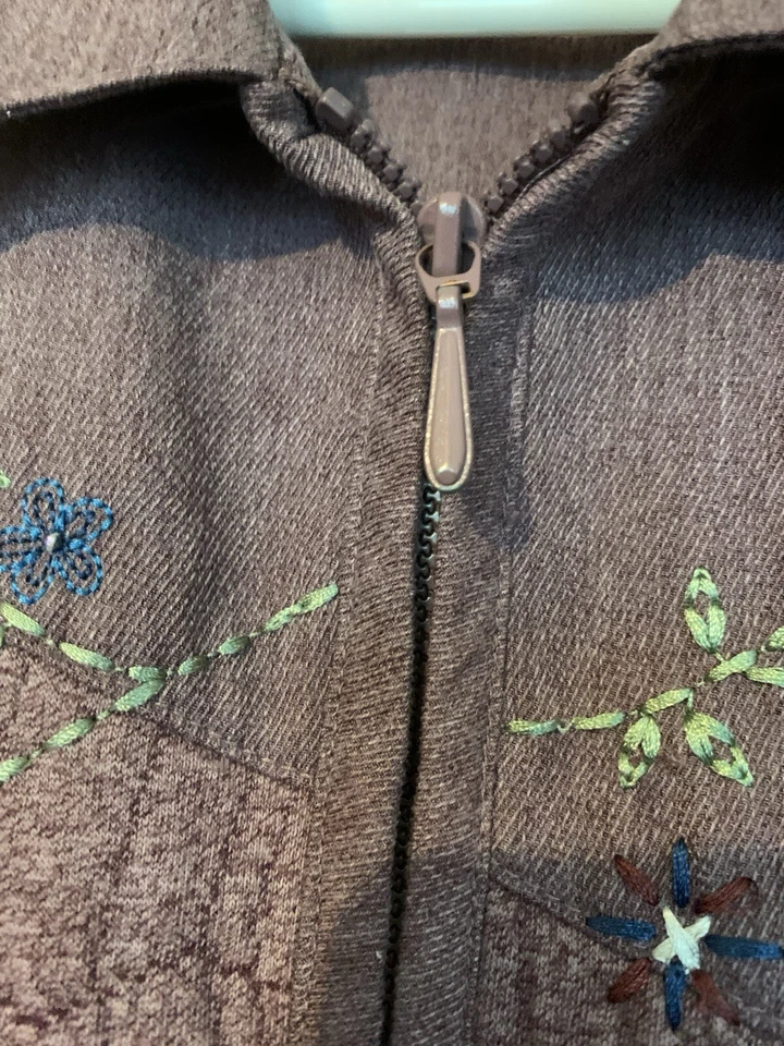 Traje Alfred Dunner Mujer Pantalones Talla 12 Chaqueta Talla 14 Malva Suave Carrera Informal Foto 4 de 4